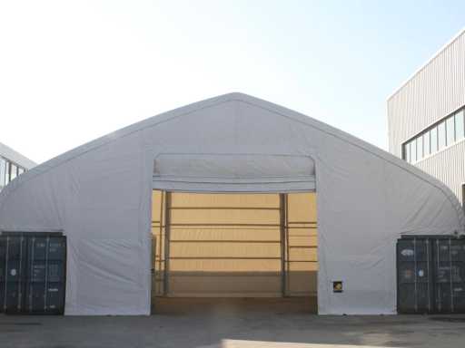 2025 Rhino-Cross-Shelter C5040SP - 12x15,25x4,72 m Storage tent / Storage shelter between 2 containers