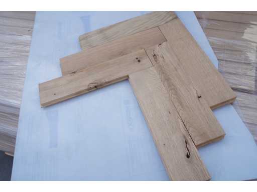 58,58 m² Parchet în osul de hering din stejar masiv 21mm