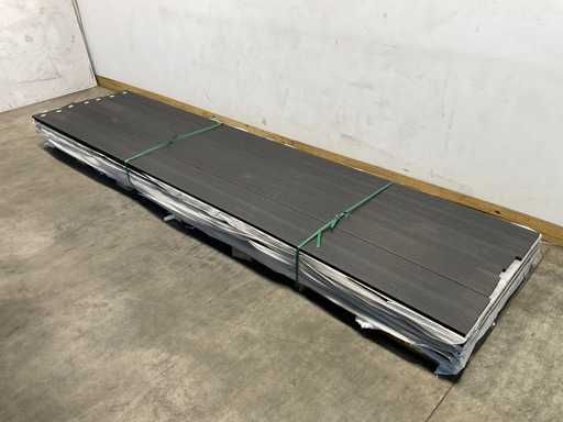 Vlonderplank co-ex composiet 420x14,5x2,3 cm zwart (40x)