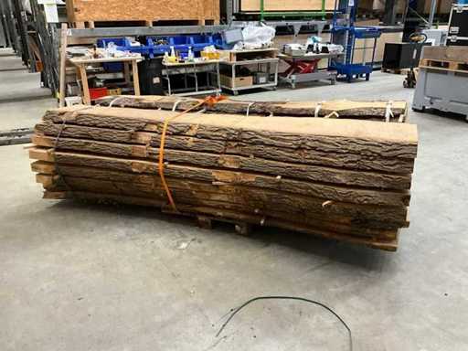 Ash log log / 3.00m long / diameter approx. 67 cm / sawn in 50mm / 11 planks