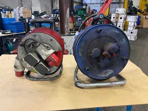 Enrouleur de câble de rallonge de courant d’alimentation (2x)