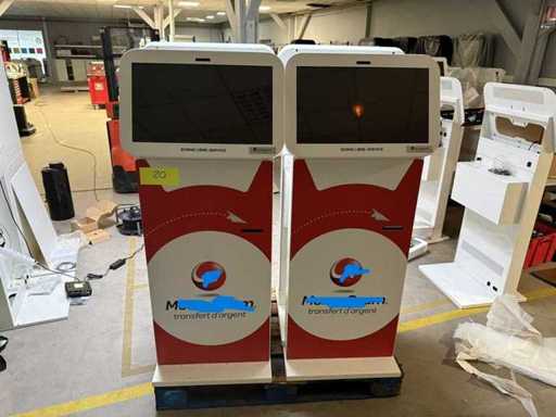 ViewSonic - VSD243-BKA-EV0 - Kiosken met nieuwe touchscreens en ticketprinters (4x)