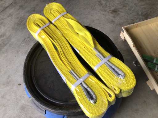 Facile à utiliser - Duplex - 3 tonnes - 6 mètres - Sangle de levage (2x)