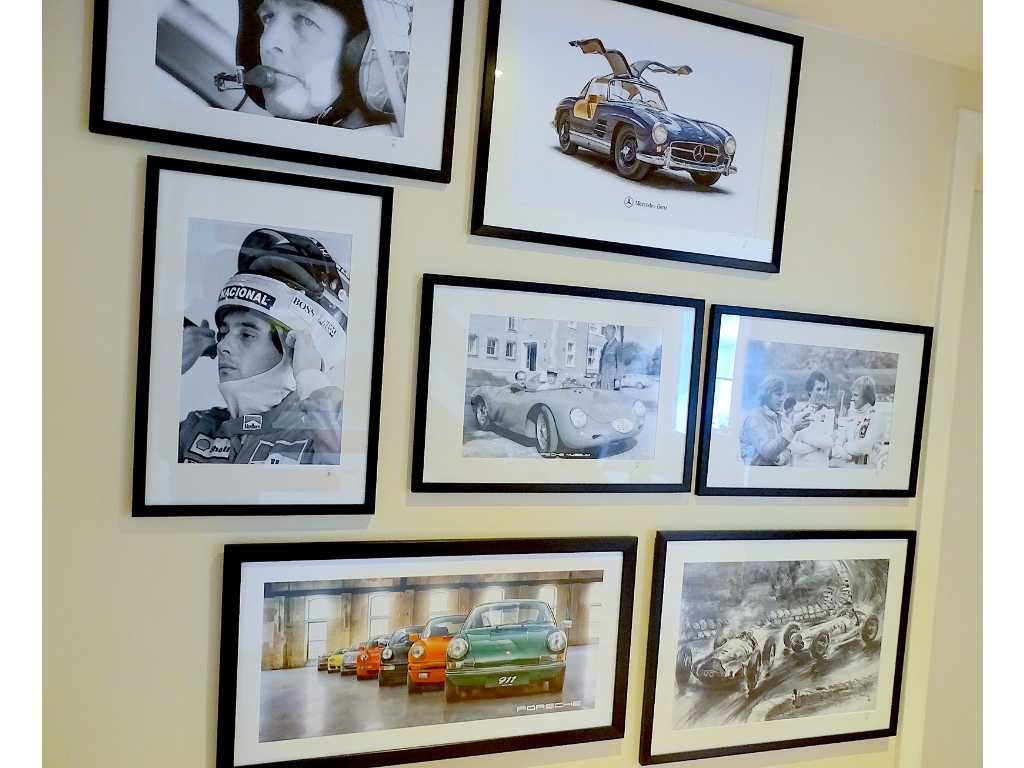 kolekcja oprawione w ramki Racing Icons