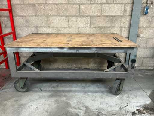 Mobiele werkbank 200x110x88cm