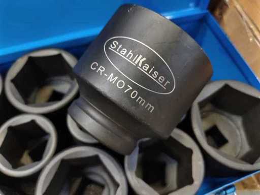 Stahlkaiser - 20786 - Set de soclu de impact 80-105mm 6 piese