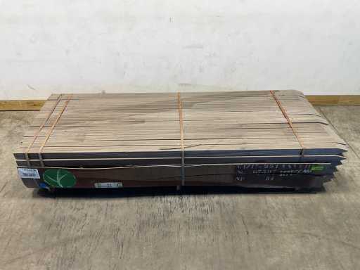 Azobé Hobelpfosten mit Spitze 250x6,5x6,5 cm (59x)