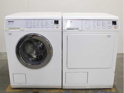 Miele V 5860 SoftCare System Wasmachine & Miele T 8463 C SoftCare System Wasdroger