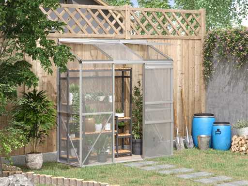 Serre adossée serre de jardin fenêtres ouvrables