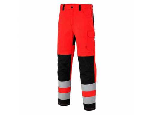 Pantaloni de lucru - hi-vis - roșu mărimea S (7x)