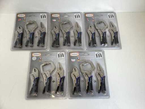(5x) Pince - Ensemble de pinces - 3 pièces
