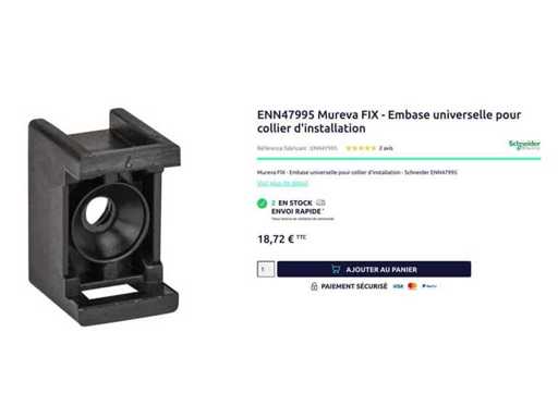 Schneider - Mureva - Guler - FIX Bază universală pentru zgardă de montaj (500x)