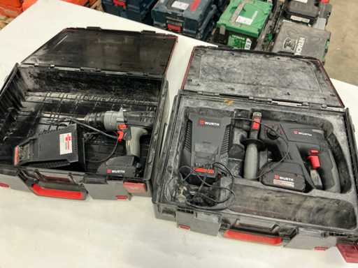 Perceuse sans fil Würth (2x)