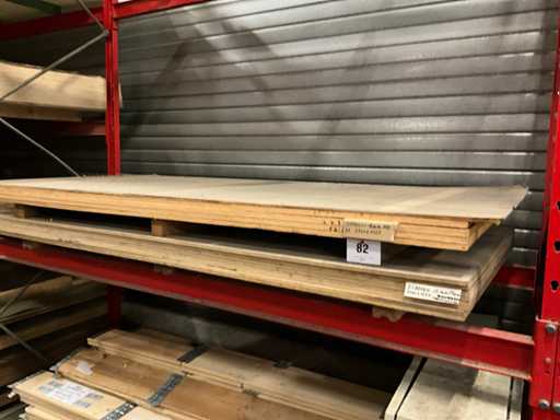 Diverse houten platen Sapelli en esdoorn (12x)