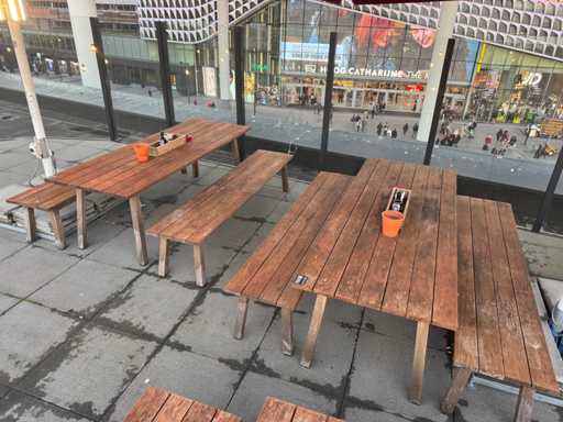 Chatki - Drewniana ławka tarasowa (4x)