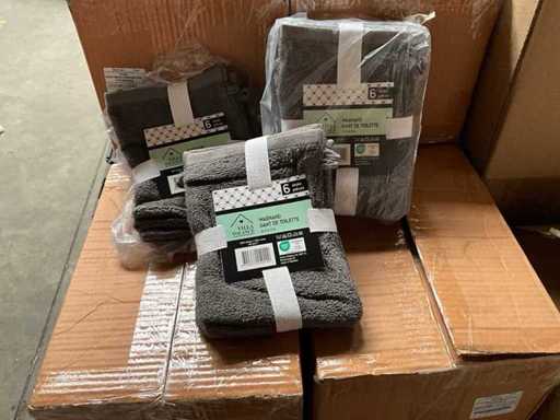 Villa Volance Washandjes 16 x 21 cm set van 6 stuks (108x)