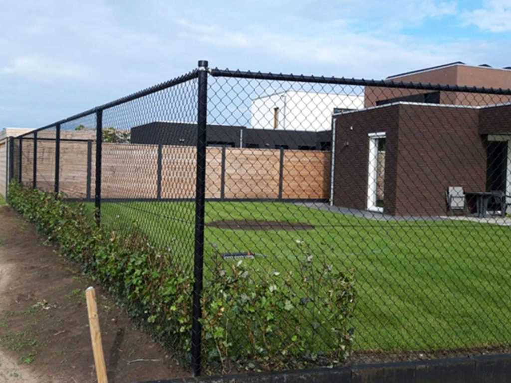 75m mesh fencing black, height 200cm
