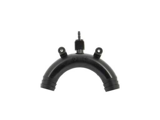 Gomito di ventilazione dell'aria Vetus Marine 38mm x 8mm Plastica - Accessorio per ventilazione per barca per un flusso d'aria ottimale - AIRVH38U
