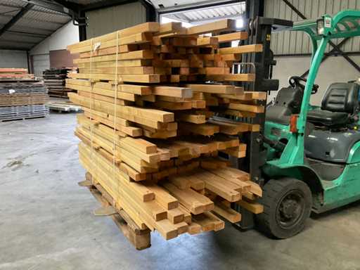 Lot de grinzi de pin 80-180x6,5x4,5 cm