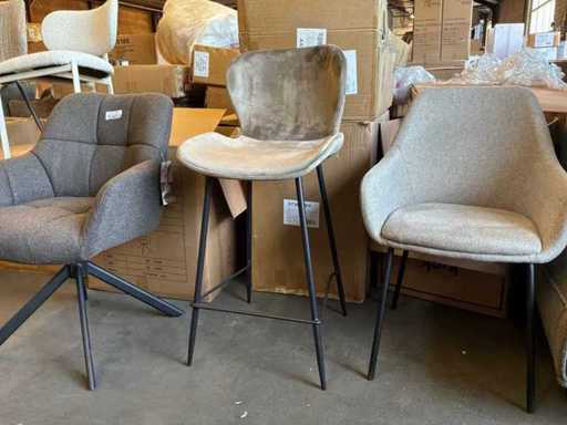Velvet Bar Stool (4x)