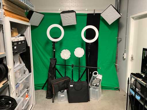 Chromakey-Beleuchtungsset