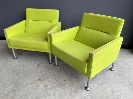Coalesse Hightback Sidewalk Loungestoel (2x)