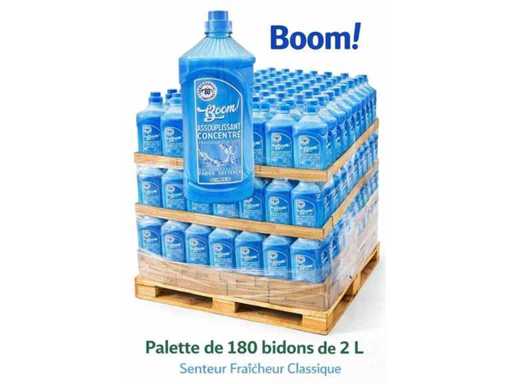 Paleta de 180 latas de suavizantes concentrados – Aroma fresca - 2L