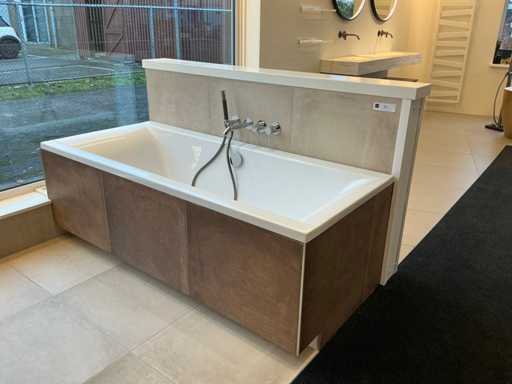 Wisa 180x80cm Shower Bath