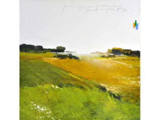 Martin Baeyens - Personal viewpoint 6 - acryl op doek - 40x40 cm - 2005