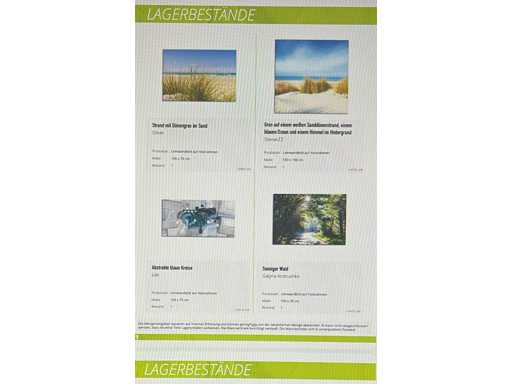 ARTLAND Stampe su tela rimanenti allungate su barella