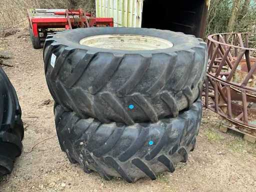 Anvelopă Michelin XM108 cu jantă (2x)