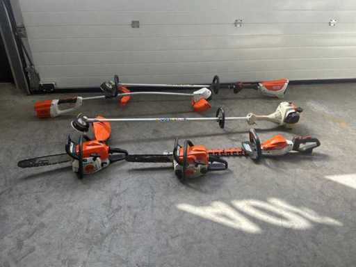 Various Stihl forest and garden tools