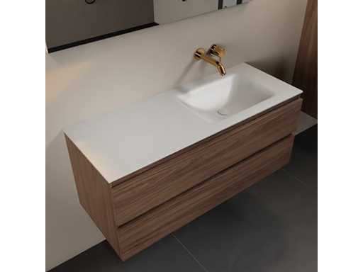 Dulapul de baie Oak Mocha 120cm dreapta