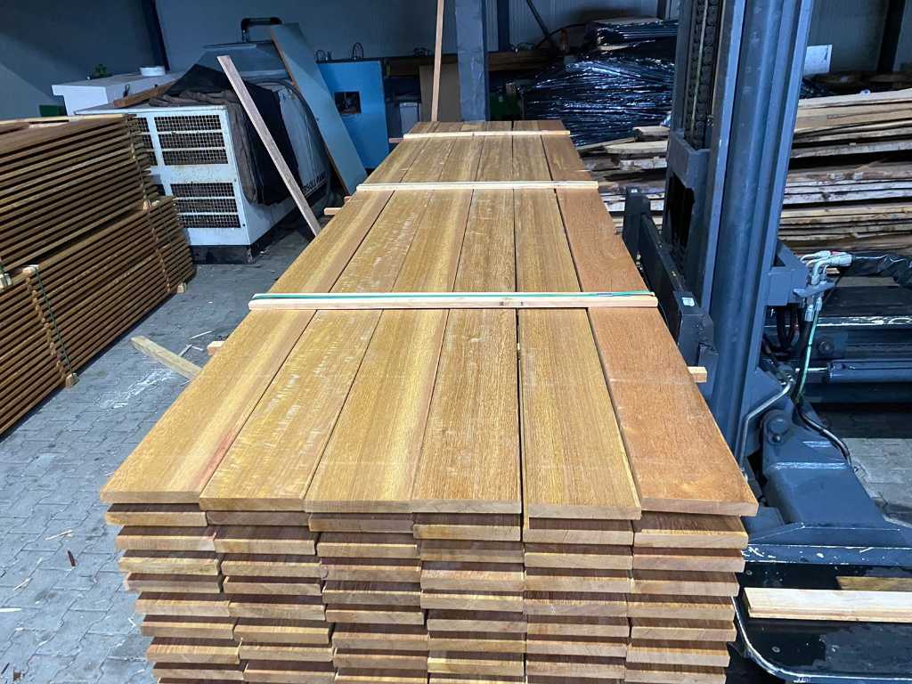 Guyana Ipé planken geschaafd 21x145mm, lengte 185cm (54x)