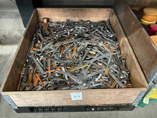 Série de clés ouvertes et à anneaux