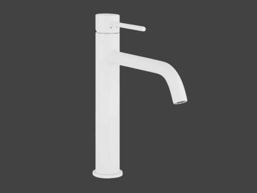 Kitchen mixer tap matt white