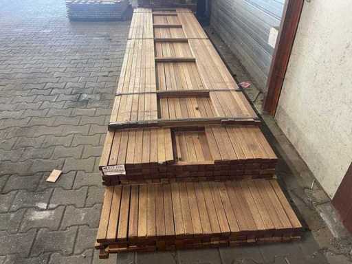 Guyana Teak Slats Planed 3350-3950x40x27mm (279x)