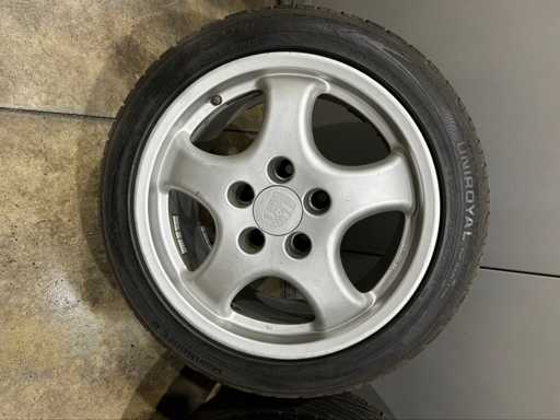 Ensemble Porsche réplique 4 jantes et pneus