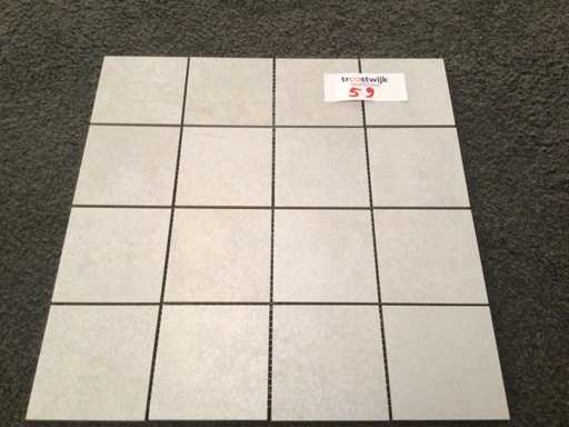 Porcelaingres Radical Shabby White Matte Mosaic Tile 30x30 cm 10.91 m²