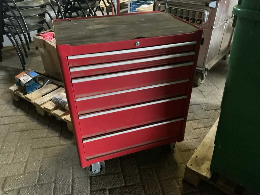 Tool trolley with contents