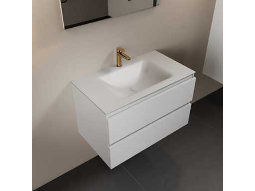 Dulapul de baie albe 80cm 