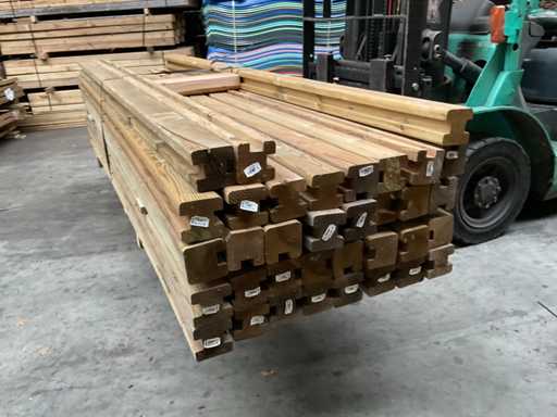 Pine fence impregnated - 270x8.8x8.8 cm (43x)