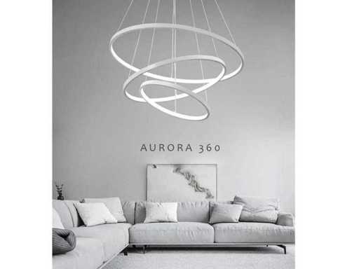 Lampadaire suspendue Aurora 360 LED blanche