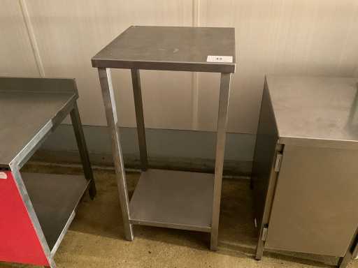 Table de travail haute en acier inoxydable