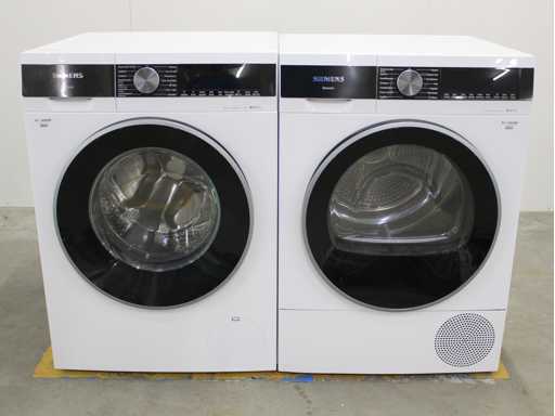 Siemens iQ500 iSensoric iQdrive aquaStop Waschmaschine & Siemens iQ500 iSensoric selbstreinigender Kondensatortrockner