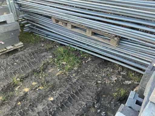 Clôture de chantier avec bloc en plastique (20x)