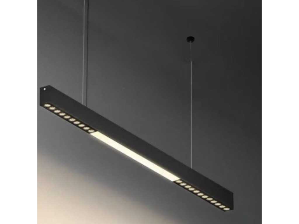 4 x LED Linear Pendant Light Black - 35W LED 