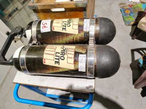 INTERSPIRO - SPIRO LITE - 2x Stahlzylinder für Atemschutzgeräte