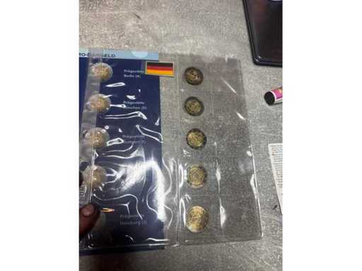 5x2€ Serie deutschland 2€ 10 Jahre eurobargeld