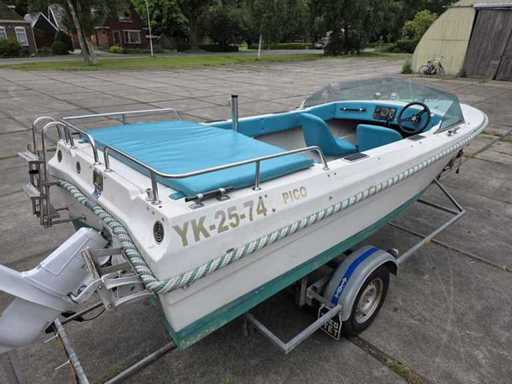 Pico / Atlanta - Bărca rapidă Volvo Penta interior 130 CP + remorcă